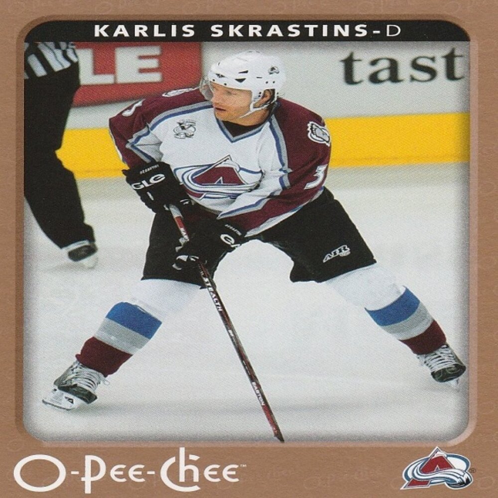 Karlis Skrastins - 2006/2007 O Pee Chee Hockey Card